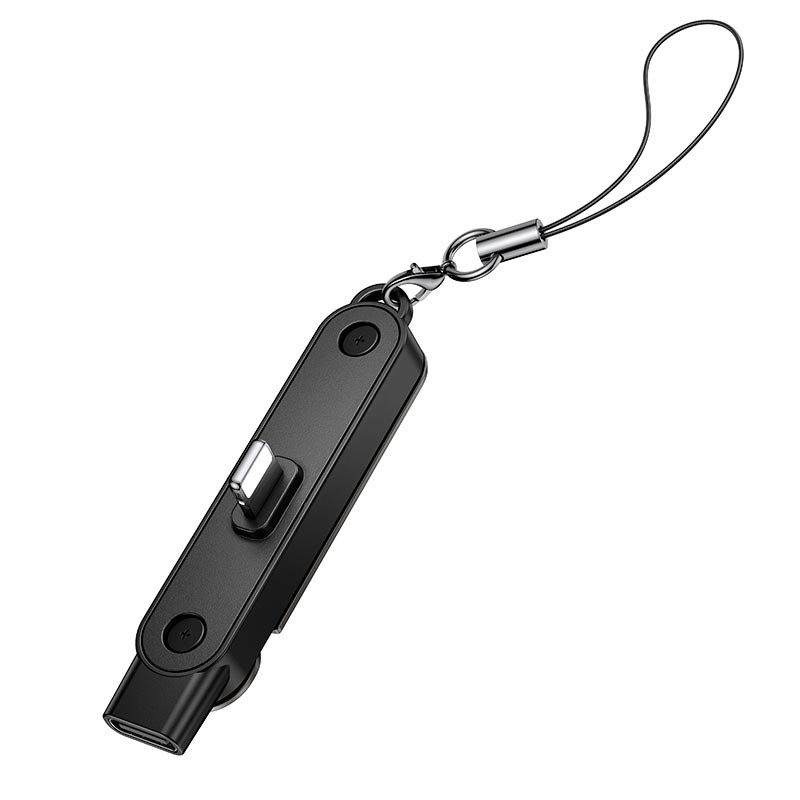 Переходник HOCO Lightning male to Type-C female holder-adapter UA47 |30W Max| black (6942007681155) Черный на картинке №2