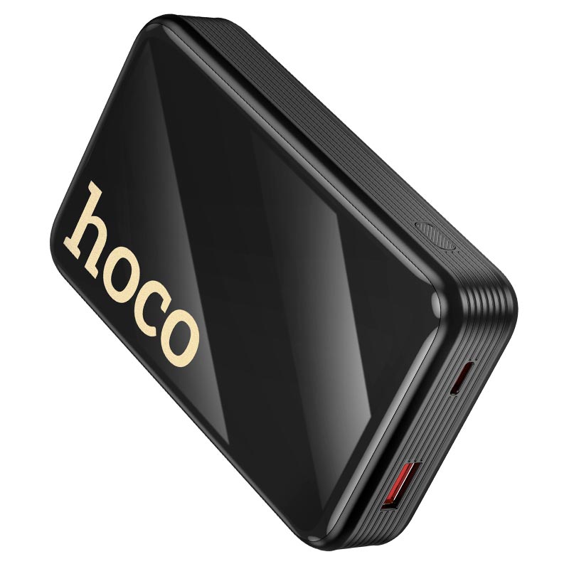 УМБ HOCO Graceful PD power bank with two cables Q37A 20000mAh |1USB/1Type-C, 22.5W/3A, PD/QC| black (6942007644921) Черный на картинке №5