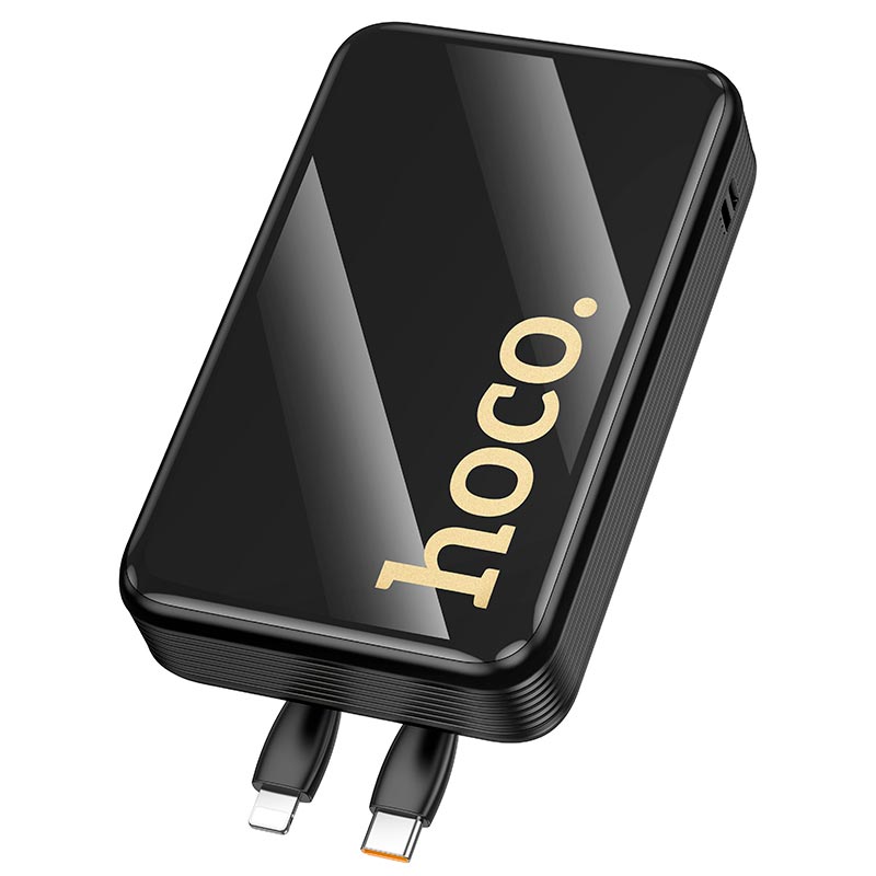 УМБ HOCO Graceful PD power bank with two cables Q37A 20000mAh |1USB/1Type-C, 22.5W/3A, PD/QC| black (6942007644921) Черный на картинке №6