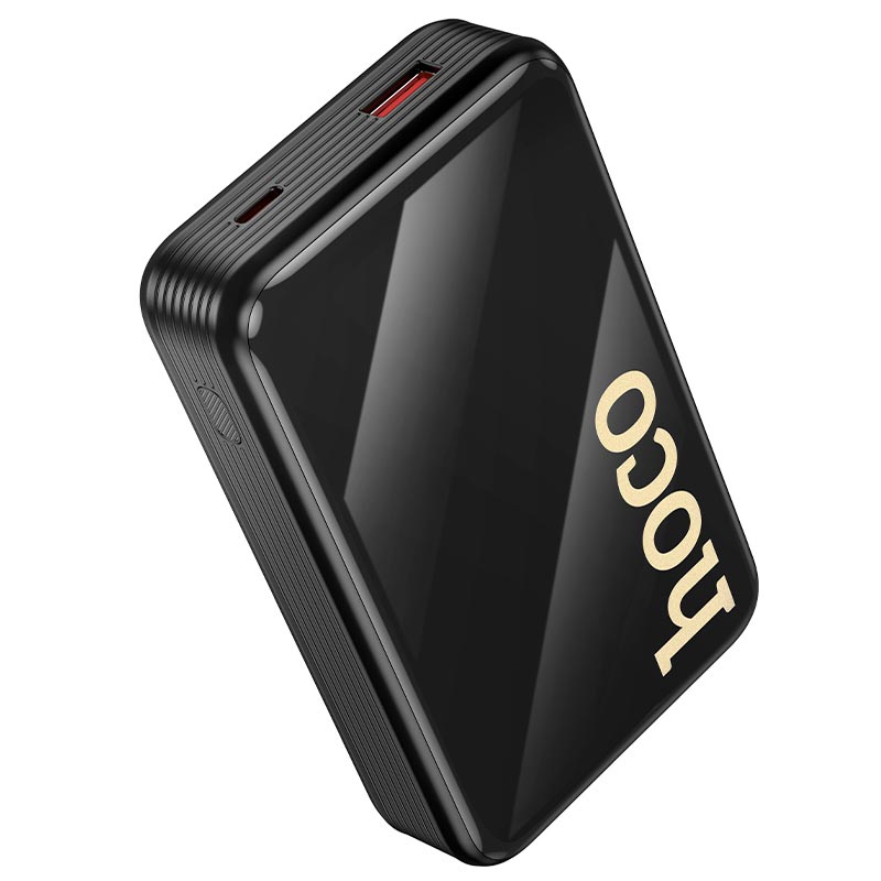 УМБ HOCO Graceful PD power bank with two cables Q37A 20000mAh |1USB/1Type-C, 22.5W/3A, PD/QC| black (6942007644921) Черный на картинке №7