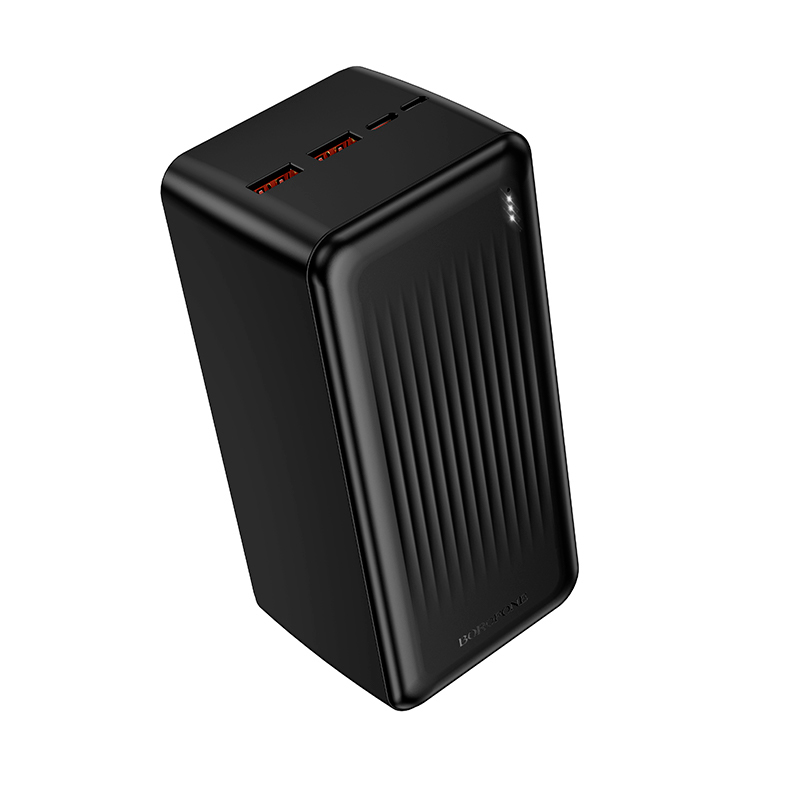 УМБ BOROFONE Clever PD fully compatible power bank BJ80C 50000mAh |2USB/1Type-C, 22.5W/3A, PD/QC| black (6941991121654) Черный на картинке №7
