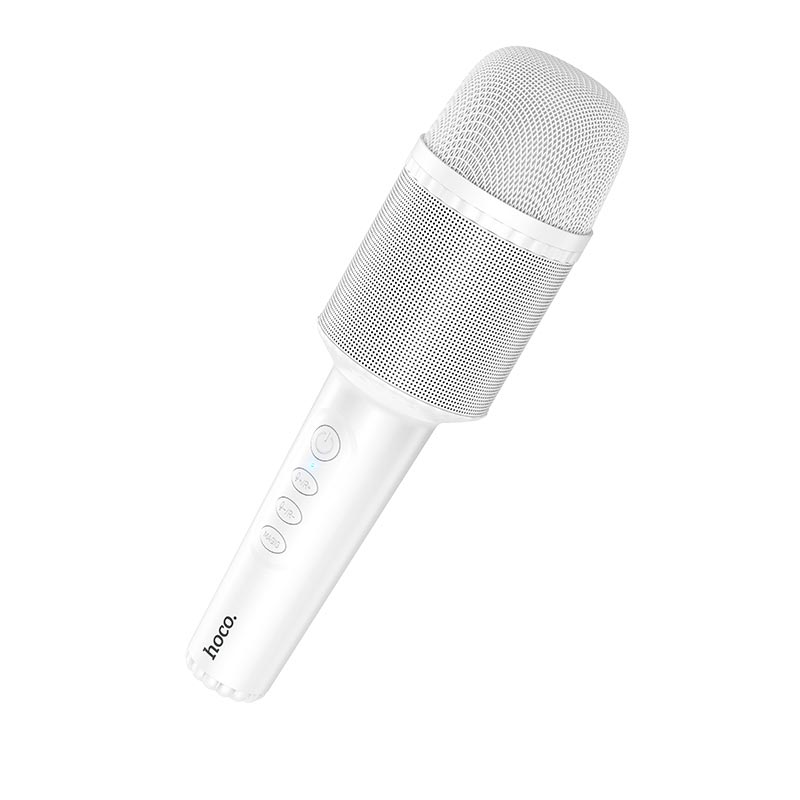 Караоке мікрофон HOCO Singing karaoke microphone DBK1 |BT5.0, AUX, TWS, 5W, 6h| pink (6931474789334) Рожевий на малюнкі №9