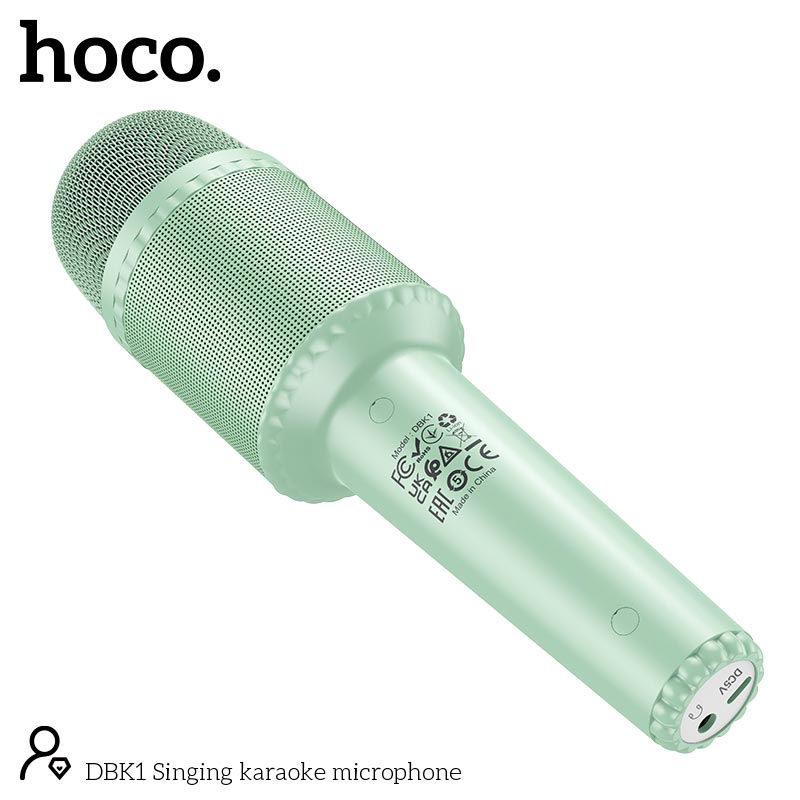Караоке мікрофон HOCO Singing karaoke microphone DBK1 |BT5.0, AUX, TWS, 5W, 6h| white (6931474789327) Білий на малюнкі №6