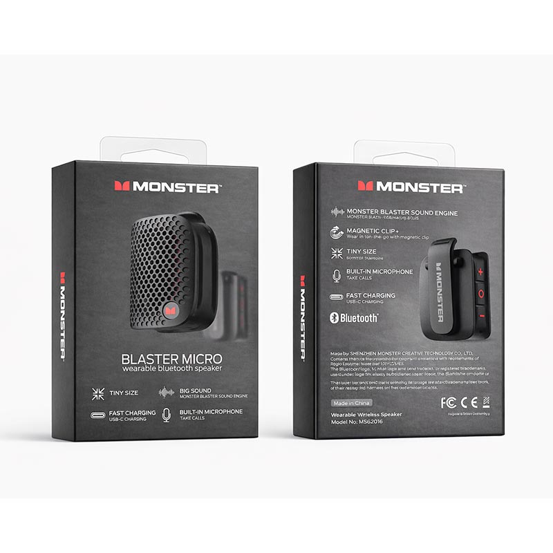 Акустика Monster Blaster Micro D127 (MS62106) IPX7 |BT5.4, 3W, 3.5-8.6h| green (129815-05) Зелёный на картинке №3