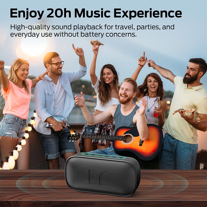 Акустика Monster S150 D133A (MS62109) IPX7 |BT5.4, 14W, USB/TF/AUX, 4-9h| black (129817-02) Черный на картинке №11
