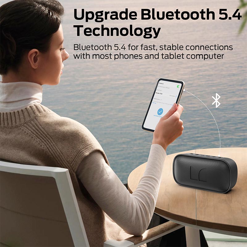 Акустика Monster S150 D133A (MS62109) IPX7 |BT5.4, 14W, USB/TF/AUX, 4-9h| black (129817-02) Черный на картинке №12