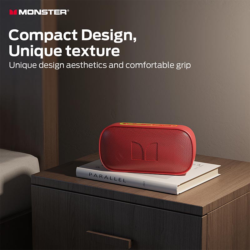 Акустика Monster S150 D133A (MS62109) IPX7 |BT5.4, 14W, USB/TF/AUX, 4-9h| red (129817-05) Красный на картинке №8