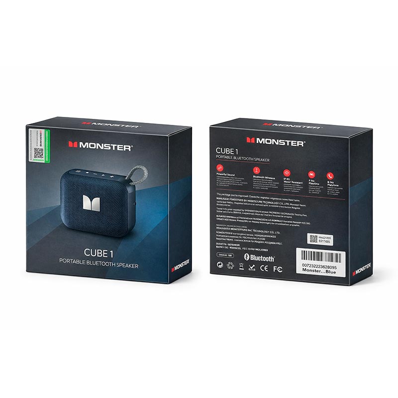 Акустика Monster Cube 1 D135 (MS62113) IPX7 |BT5.4, 6/12W| black (129823-02) Черный на картинке №20