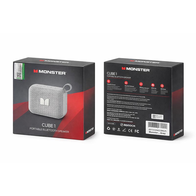 Акустика Monster Cube 1 D135 (MS62113) IPX7 |BT5.4, 6/12W| white (129823-05) Белый на картинке №14