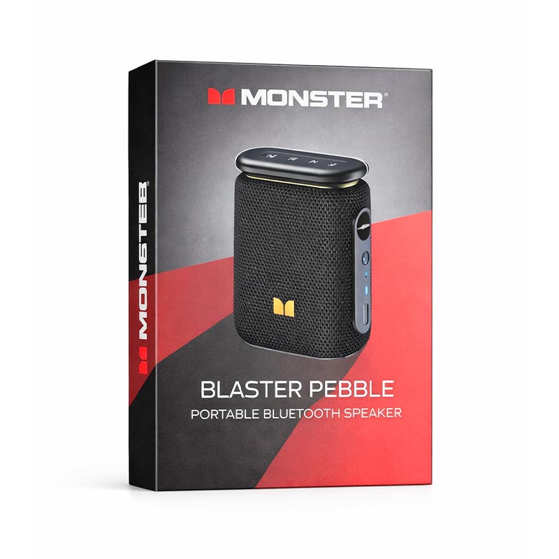 Акустика Monster Blaster Pebble D139 (MS62131) IPX5 |BT5.4, 6/12W| red (129837-02) Красный на картинке №3