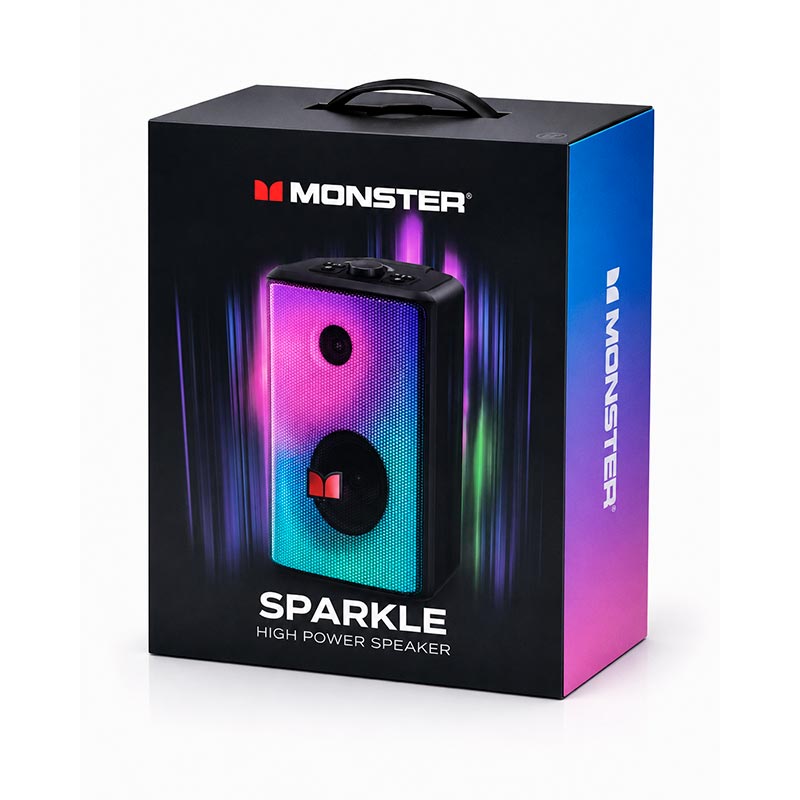 Акустика Monster Sparkle M172 (MS22119) IPX5 |BT5.3, 40/80W, USB/AUX/TF, 3-18h| black (129801-02) Черный на картинке №3