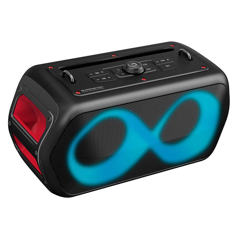 Акустика Monster Musicbox Go (with 2 microphones) M176 (MS22132) IPX5 |BT5.3, 80W, USB/AUX/TF, 2.5-4.5h| black (129796-05) Черный на картинке №2