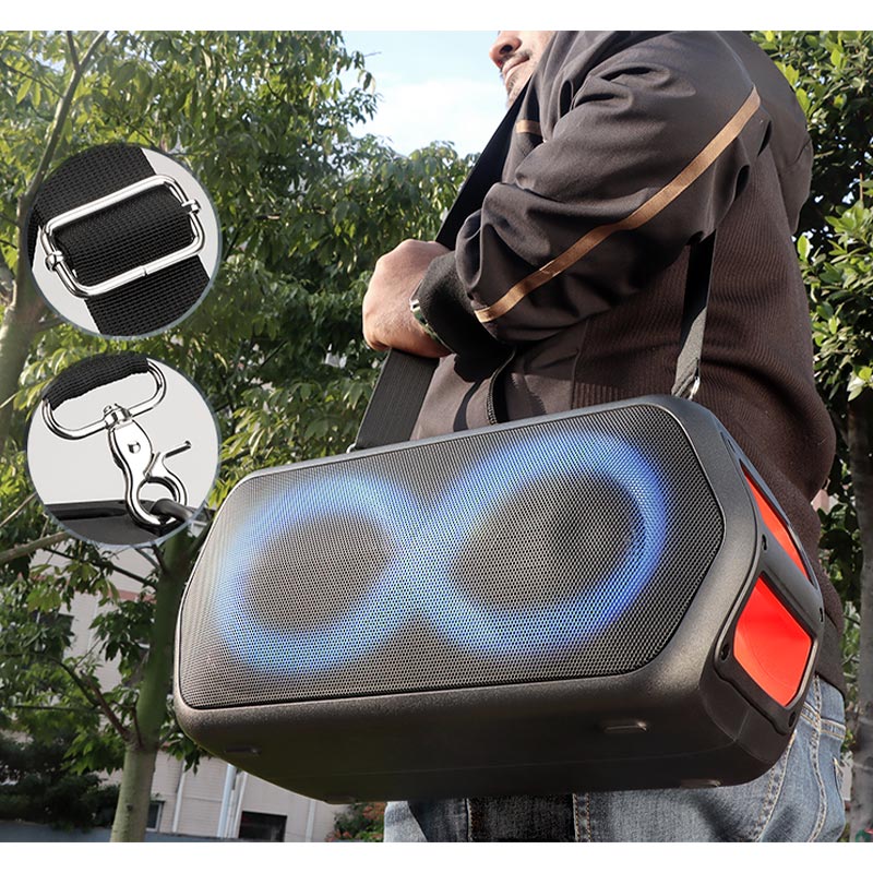 Акустика Monster Musicbox Go (with 2 microphones) M176 (MS22132) IPX5 |BT5.3, 80W, USB/AUX/TF, 2.5-4.5h| black (129796-05) Черный на картинке №9