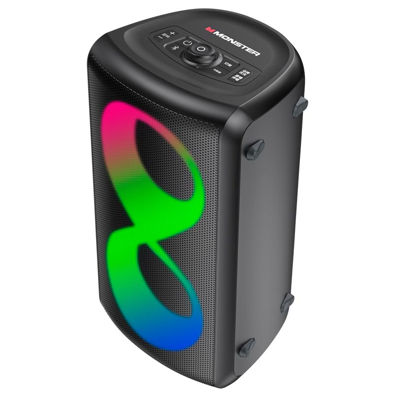 Акустика-караоке Monster Cycle (with 2 microphones) M175 (MS22138) |BT5.3, 80/160W, USB/AUX/TF, 4-8h| black (129795-02) Черный на картинке №1