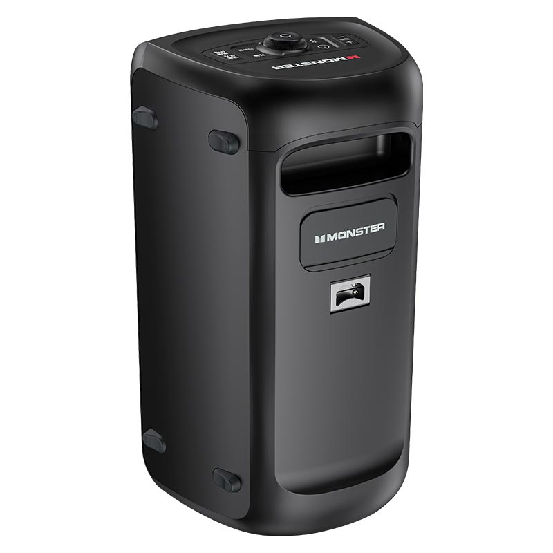 Акустика-караоке Monster Cycle (with 2 microphones) M175 (MS22138) |BT5.3, 80/160W, USB/AUX/TF, 4-8h| black (129795-02) Черный на картинке №6