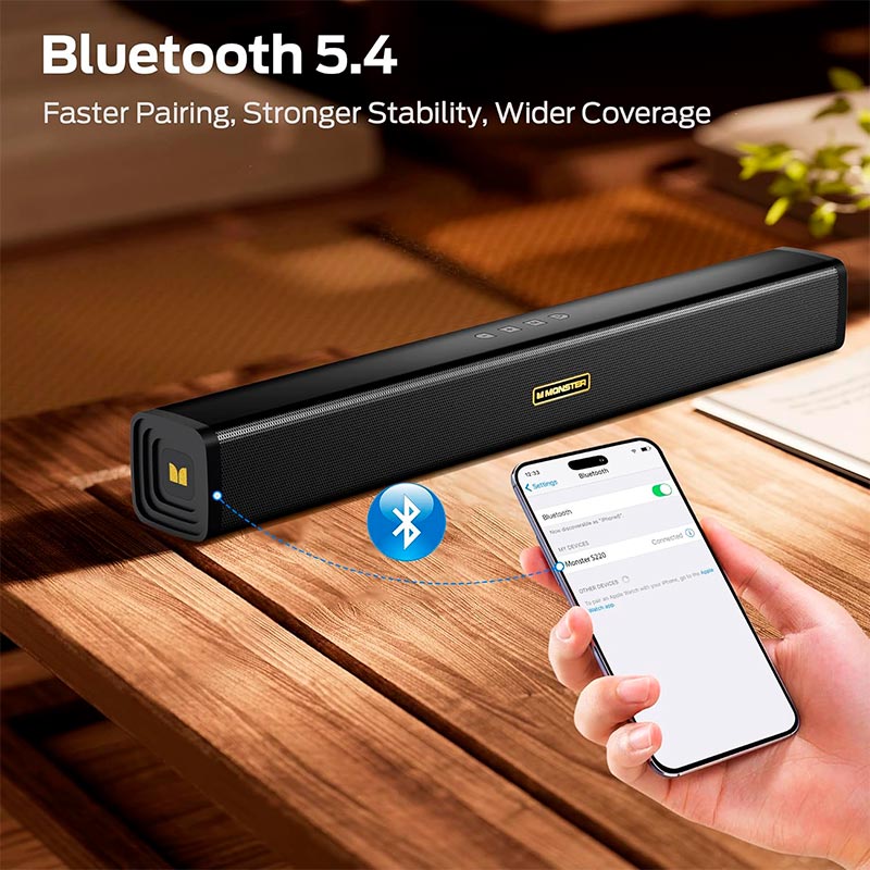 Акустика Monster S220 S19 (MS62127) |BT5.4, 40W, 12h| black (129827-01) Чорний на малюнкі №5