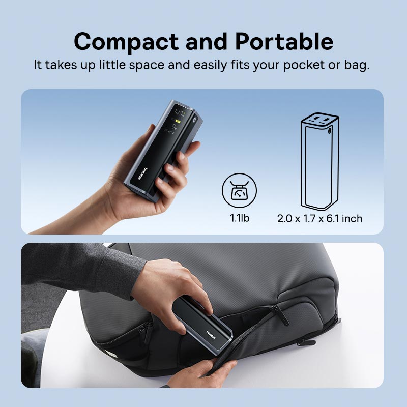УМБ Baseus EnerGeek GP12 Fast Charging Power Bank with Digital Display 20800mAh |2USB/2Type-C, 145W/3A, PD/QC| black (P10082109813-00) Черный на картинке №13