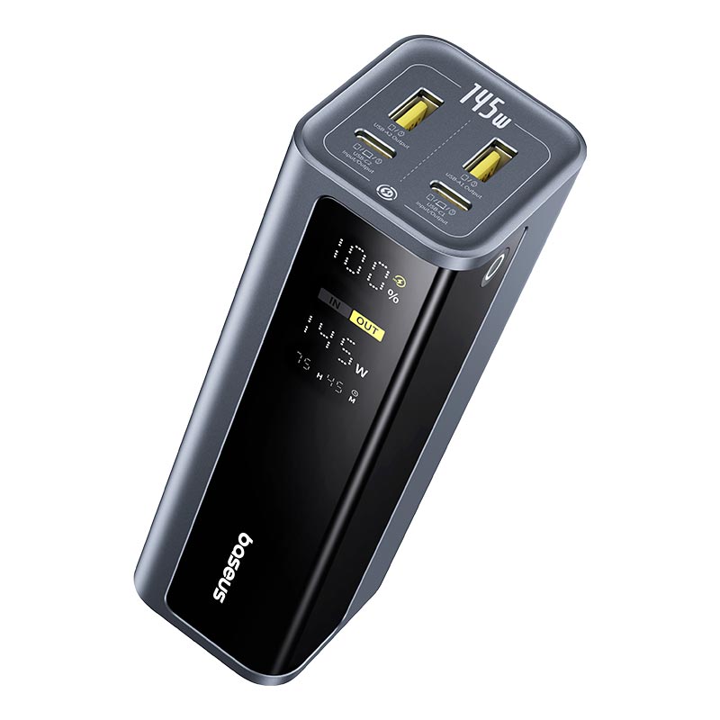 УМБ Baseus EnerGeek GP12 Fast Charging Power Bank with Digital Display 20800mAh |2USB/2Type-C, 145W/3A, PD/QC| black (P10082109813-00) Черный на картинке №9