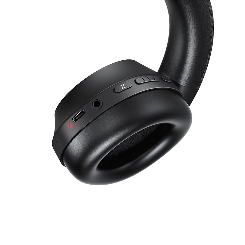 Наушники Acefast hybrid ANC wireless headset H14 |BT6.0, 50/80H, AUX, App| black (6974316286264) Черный на картинке №7