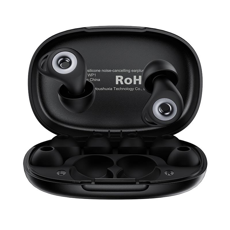 Беруши Acefast silicone noise-cancelling earplugs WP1 | -48dB, ipx8| black (6974316286608) Черный на картинке №2
