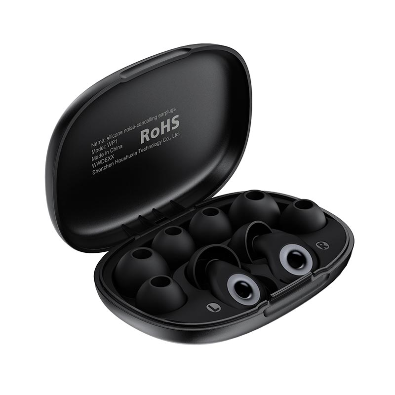 Беруши Acefast silicone noise-cancelling earplugs WP1 | -48dB, ipx8| black (6974316286608) Черный на картинке №6