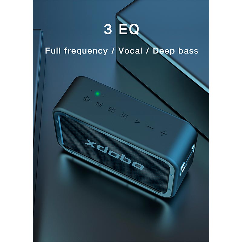Акустика Xdobo 1983 MAX IPX5 |BT5.3, USB/TF/AUX, 120W, TWS, 20h Max| black (Wake 1983 MAX) Чорний на малюнкі №4