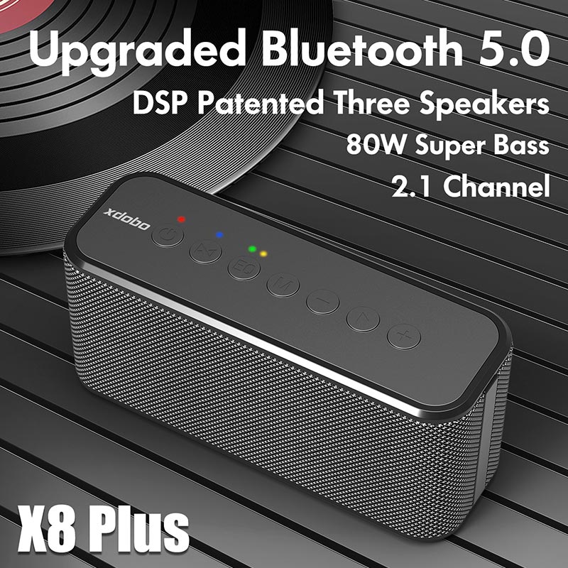 Блютуз колонка на 80 Вт 80W Xdobo X8 Plus IPX5 | BT5.0 DSP TWS 12h Max Фото №5