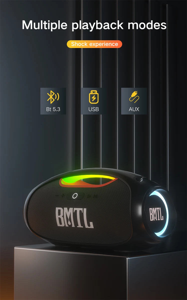 Потужна портативна колонка bluetooth Xdobo BMTL BOOM IPX6 Black Фото №6