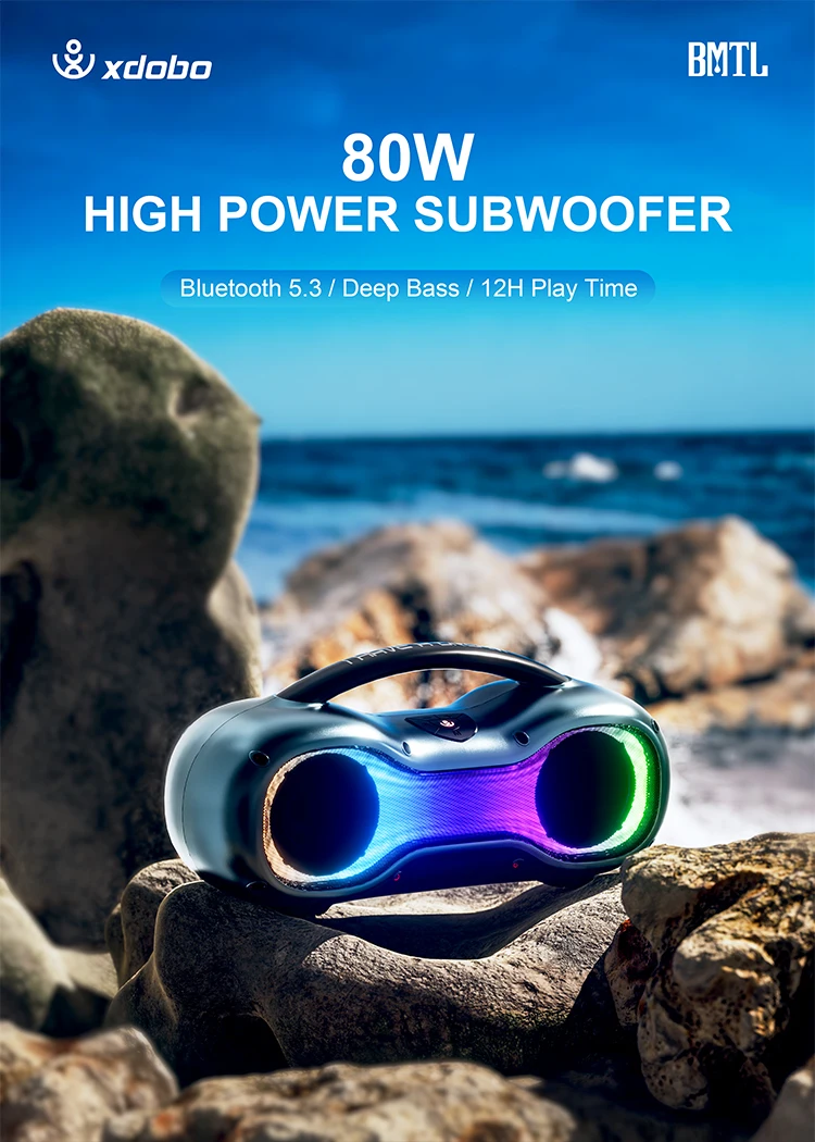 Акустика Xdobo Dream IPX6 |BT5.3, TWS, DSP, AUX/TF/USB, 80W, 12h| Фото №1