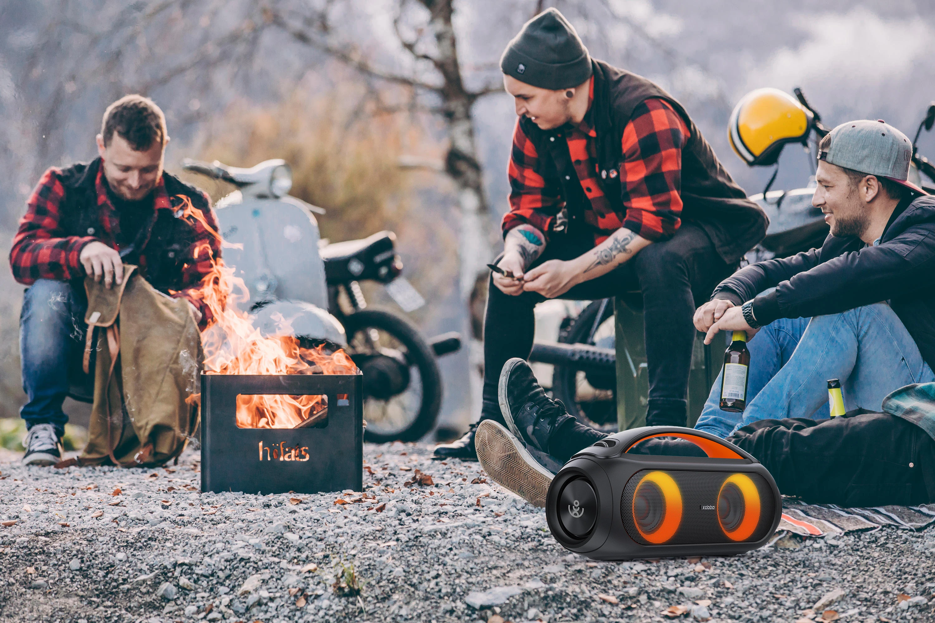 Portable Bluetooth Speaker xdobo Vibe Plus IPX5 BT5.0, AUX/TF/USB, 80W, TWS, 10-16h Фото №5