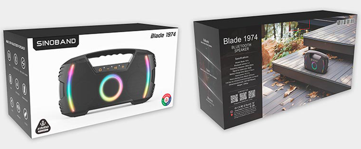 XDOBO Sinoband Blade 1974 80W Bass Power Wireless Speaker | IPX7 | BT5.3 | TWS | AUX/TF | 20h | RGB Фото №12