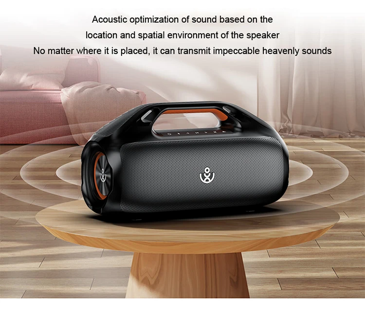 Акустика Xdobo Kungfu IPX7 |BT5.3, 160W, TWS, USB/AUX, 20h| Black Фото №7