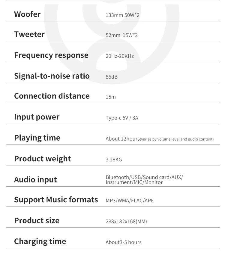 Ретро акустика караоке Xdobo Mirage |BT5.3, 130W, TWS, USB/AUX, 12h| Black Фото №10