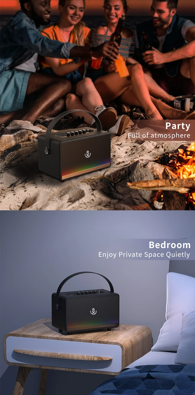 Ретро акустика караоке Xdobo Mirage |BT5.3, 130W, TWS, USB/AUX, 12h| Black Фото №11