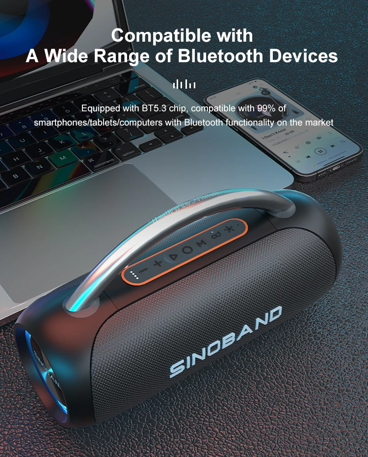 Акустика Xdobo Sinoband Youth с RGB подсветкой IPX5 |BT5.3, TWS, AUX/USB, 60W,12h| Изображение #7 Акустика Xdobo Sinoband Youth с RGB подсветкой IPX5 |BT5.3, TWS, AUX/USB, 60W,12h| Фото №7